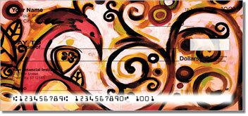 Peacock Art Personalized Checks