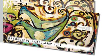 Peacock Art Side Tear Checks