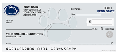 Penn State Logo Personal Checks