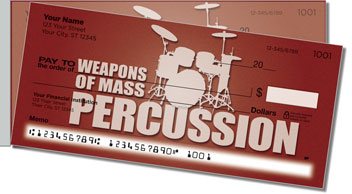 Percussion Side Tear Personalized Checks