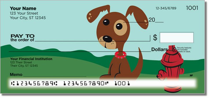 Perky Puppy Personal Checks