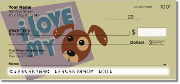 Perky Puppy Personalized Checks