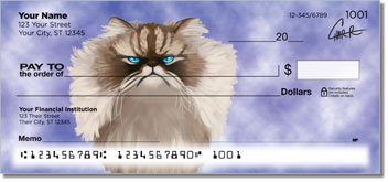 Persian Cat Personalized Checks