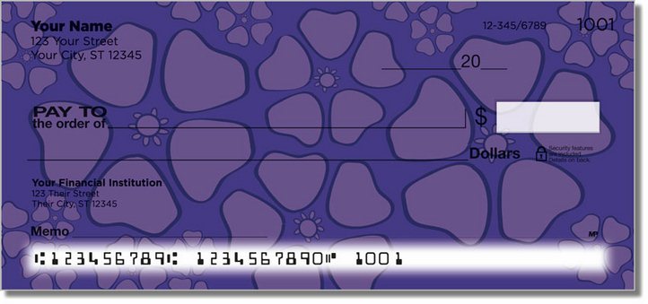 Petal Pattern Personal Checks
