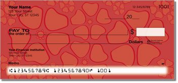 Petal Pattern Personalized Checks
