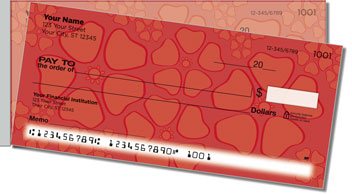 Petal Pattern Side Tear Personalized Checks