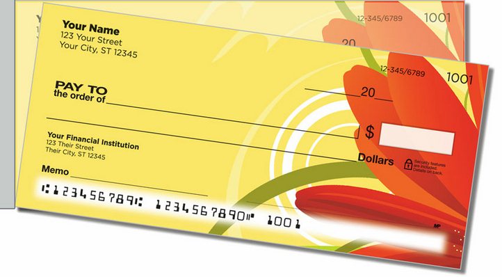 Petal Power Side Tear Personal Checks