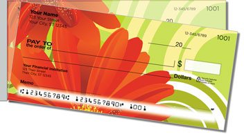 Petal Power Side Tear Personalized Checks