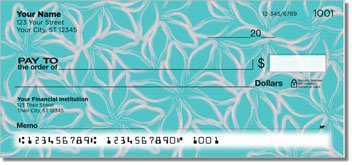 Petal Print Personalized Checks