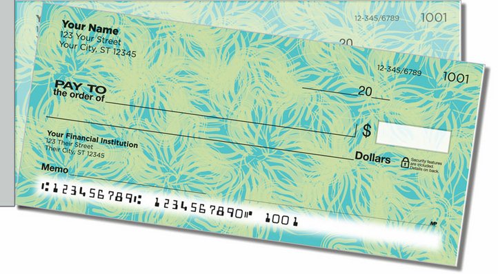 Petal Print Side Tear Personal Checks