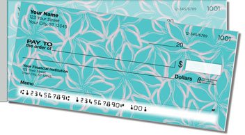 Petal Print Side Tear Personalized Checks