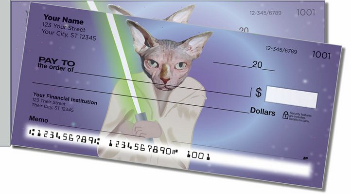 Pets in Costume Side Tear Personal Checks