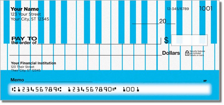 Piano Keyboard Personal Checks