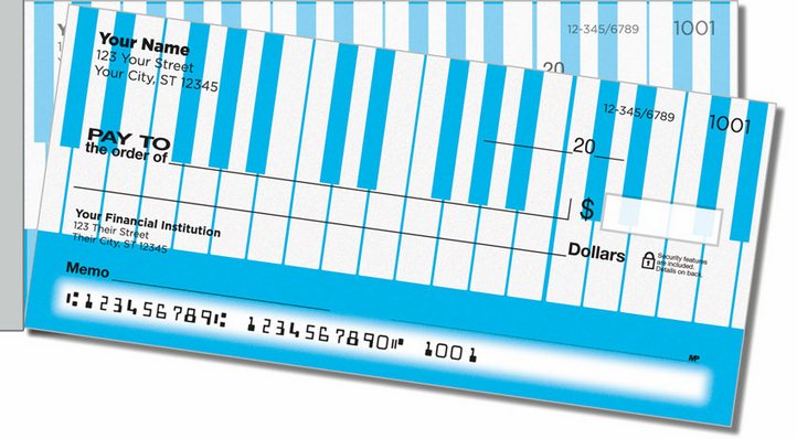 Piano Keyboard Side Tear Personal Checks