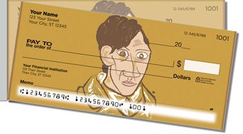 Picasso Portrait Side Tear Design Checks