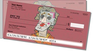 Picasso Portrait Side Tear Personalized Checks