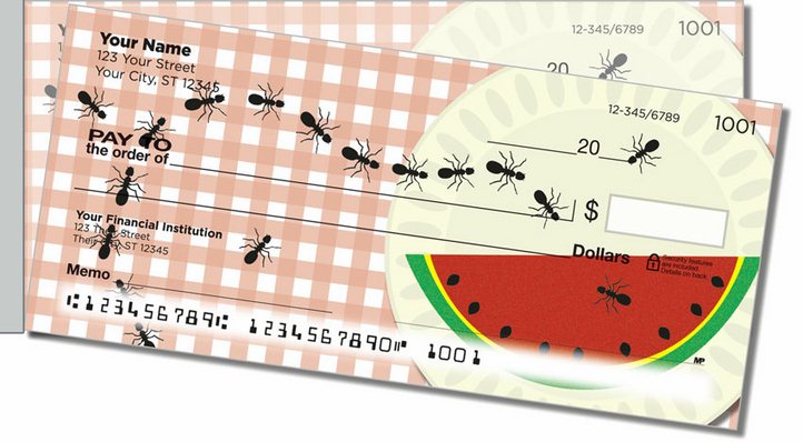 Picnic Ants Side Tear Personal Checks