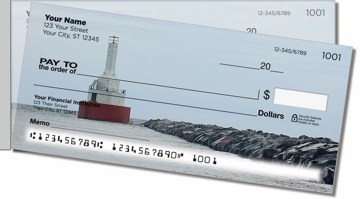Pier Lighthouse Side Tear Personal Checks