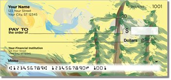 Pine Tree Painting Design Checks