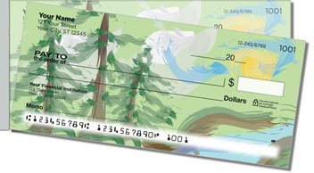 Pine Tree Painting Side Tear Checks