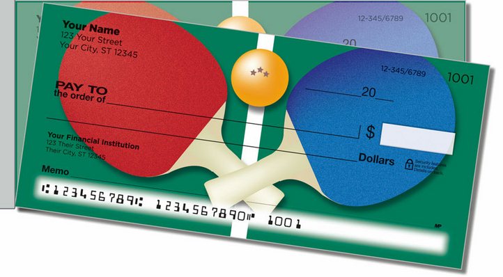 Ping Pong Side Tear Personal Checks
