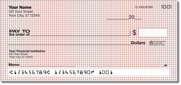 Pink Dot Personal Checks