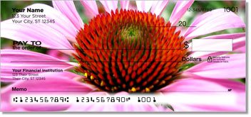 Pink Flower Personalized Checks