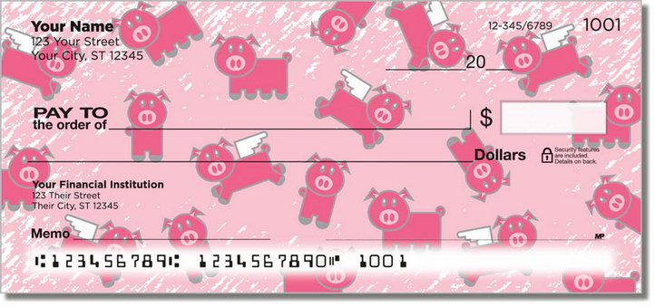 Pink Pig Personal Checks