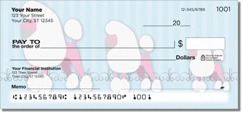 Pink Poodle Design Checks
