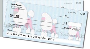 Pink Poodle Side Tear Design Checks