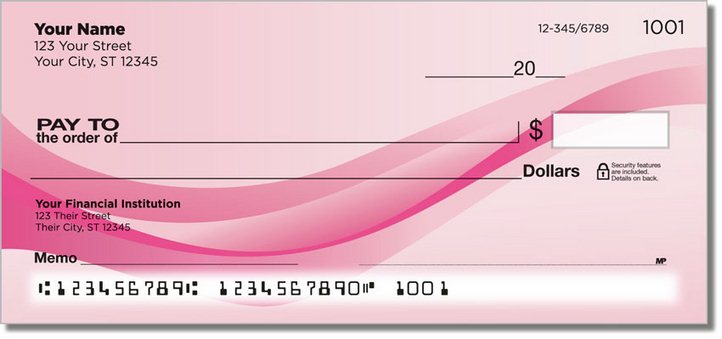 Pink Wave Personal Checks