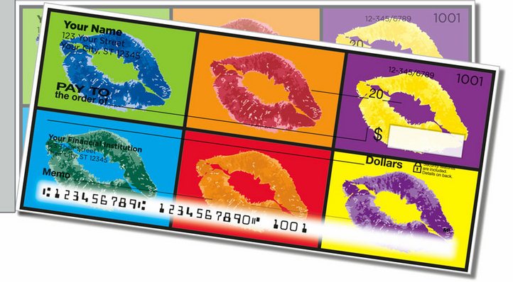 Pop Art Side Tear Personal Checks