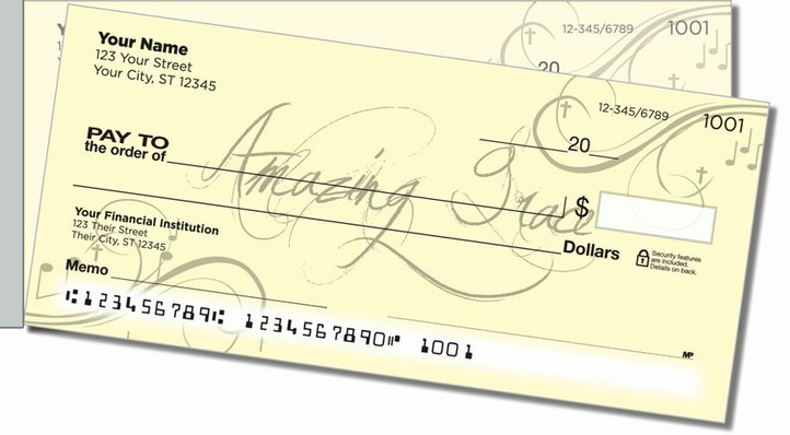 Popular Hymn Side Tear Personal Checks