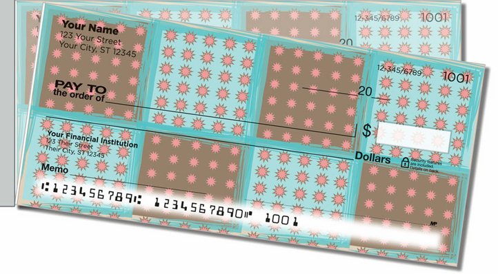 Pretty Pixel Side Tear Personal Checks