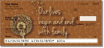 Primitive Cutout Personalized Checks