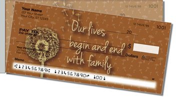 Primitive Cutout Side Tear Personalized Checks