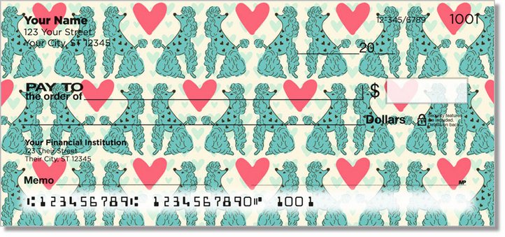 Primped Poodles Personal Checks