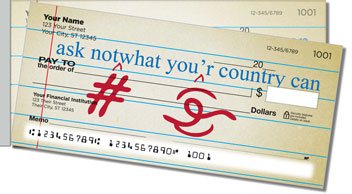 Proofreader Side Tear Design Checks