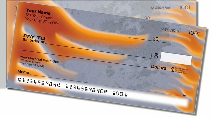 Pyromaniac Side Tear Personal Checks
