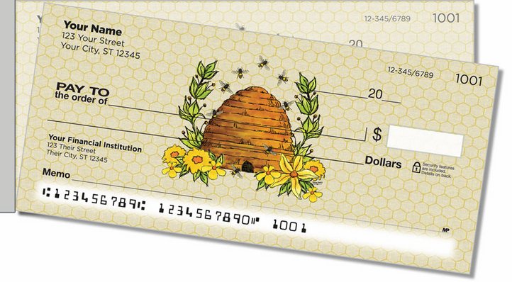 Queen Bee Side Tear Personal Checks