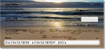 Quote Sand Scribbles Personalized Checks