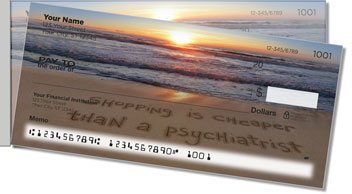 Quote Sand Scribbles Side Tear Design Checks