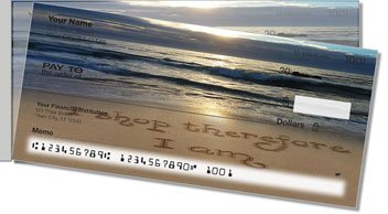 Quote Sand Scribbles Side Tear Personalized Checks