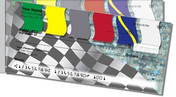Racecar Side Tear Personalized Checks