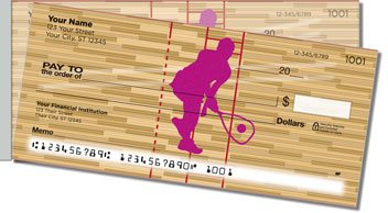 Racquetball Side Tear Personalized Checks