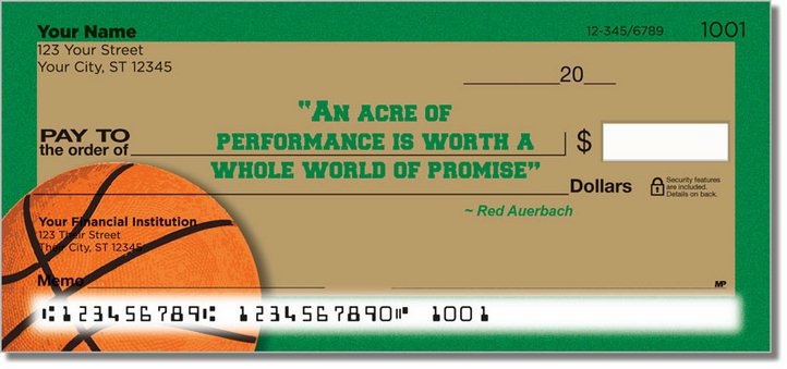 Red Auerbach Personal Checks