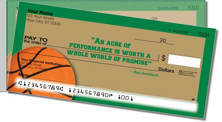 Red Auerbach Side Tear Personal Checks