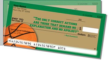 Red Auerbach Side Tear Personalized Checks