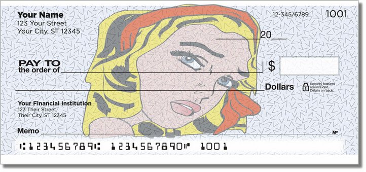 Retro Art Personal Checks
