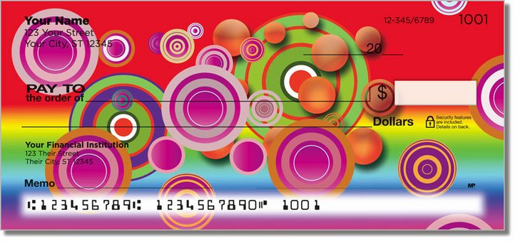 Retro Bullseye Personal Checks